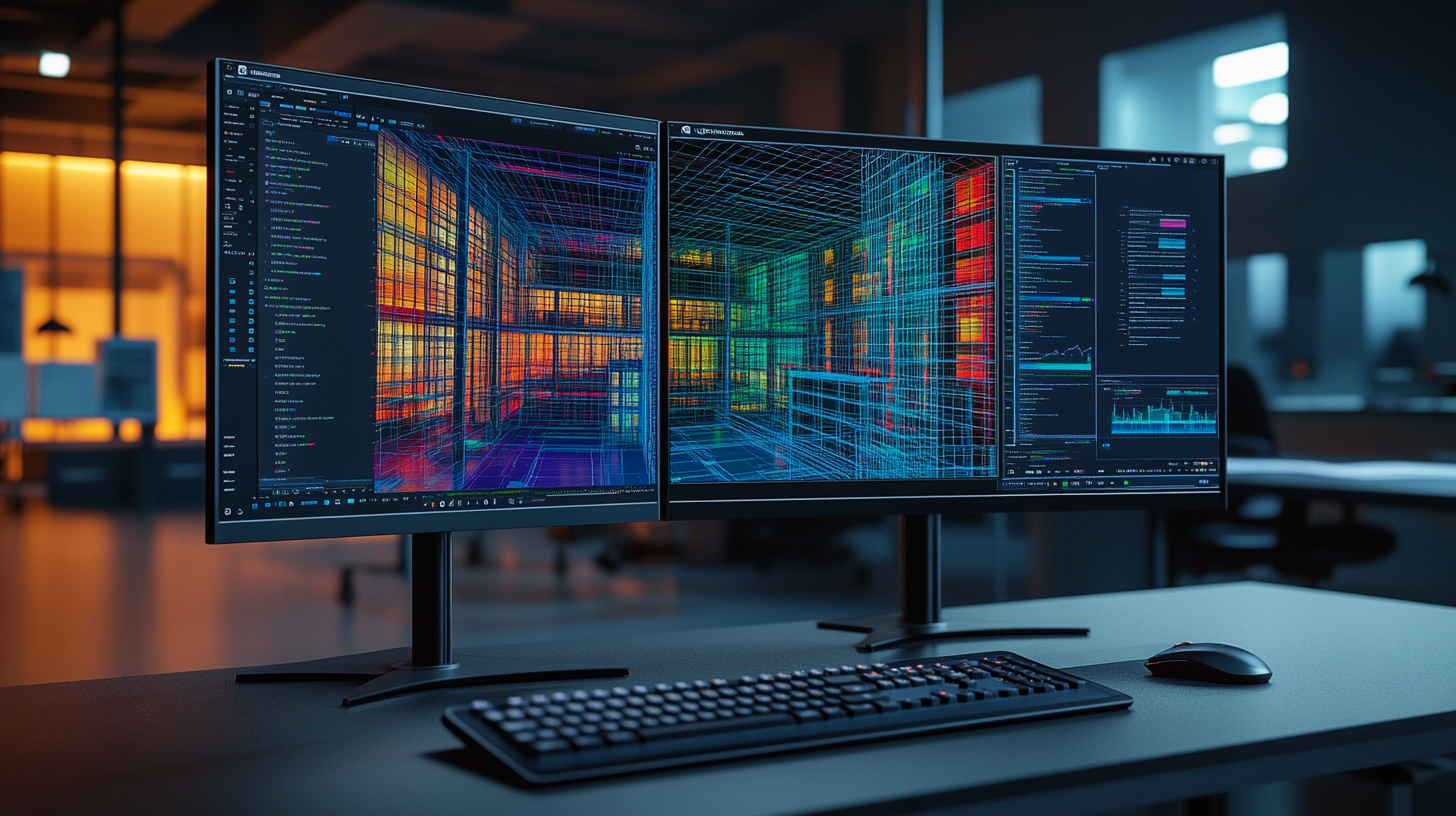 Poste de travail avec nuage de points 3D