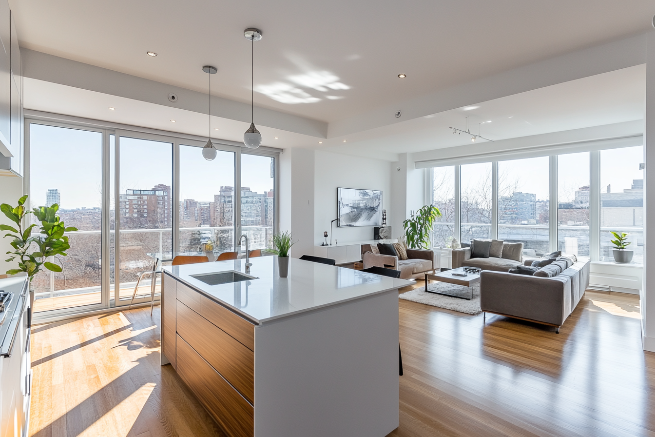 Intérieur moderne scanné et documenté